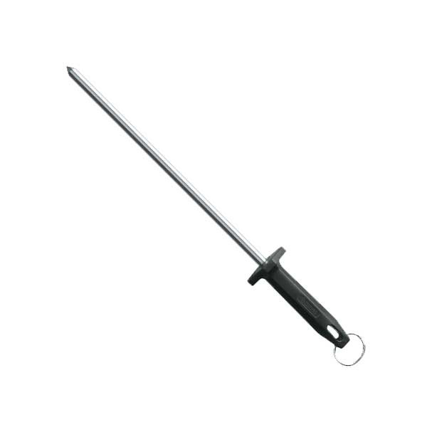 Mundial 5540-12E PR RF 12" Round Sharpening Steel, Black