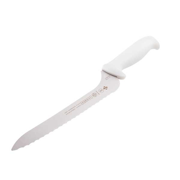 Mundial 5620-9E BR RF 5600 Series 9" Offset Sandwich Knife, Serrated Edge, White