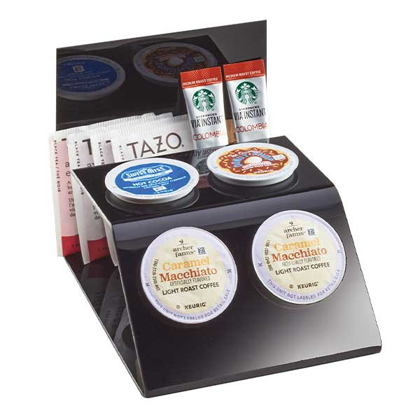 Cal-Mil 3579-13 Classic 4-Compartment K-Cup Holder & Organizer, Plastic, Black