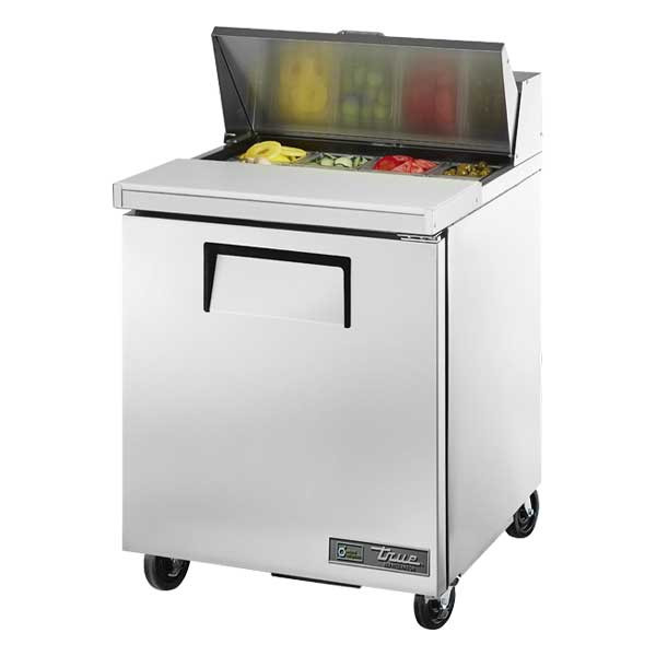 True TSSU-27-08-HC 27-5/8" One-Section Sandwich/Salad Prep Table, 8 Pans, 1 Door