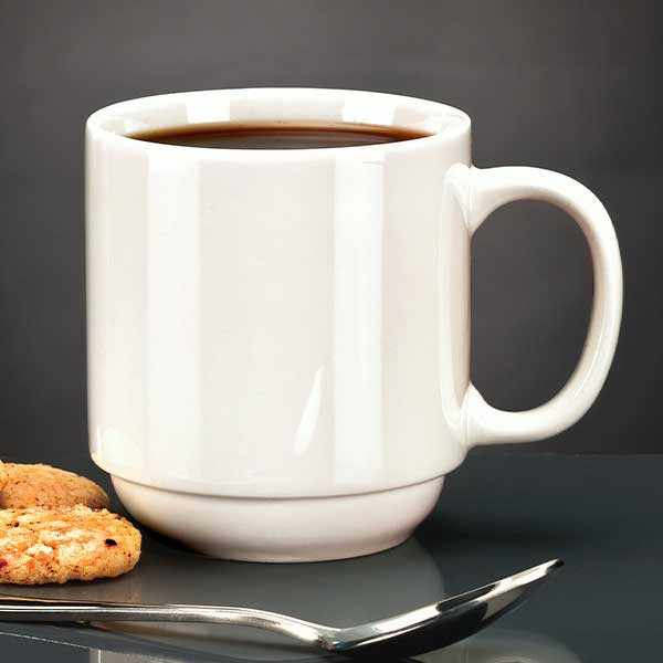 Libbey BW-1114 Basics Collection 11.5 oz. China Mug