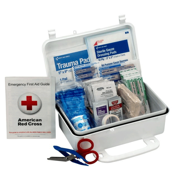 First Aid Only 6060 10 Person First Aid Kit, Weatherproof Plastic Case