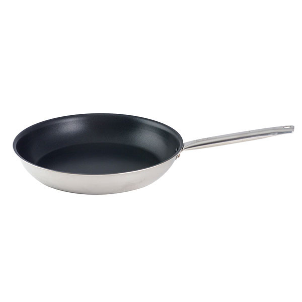 Spring USA 8478-60/24A Vulcano 9-1/2" Fry Pan, Whitford Quantanium, Stainless Steel