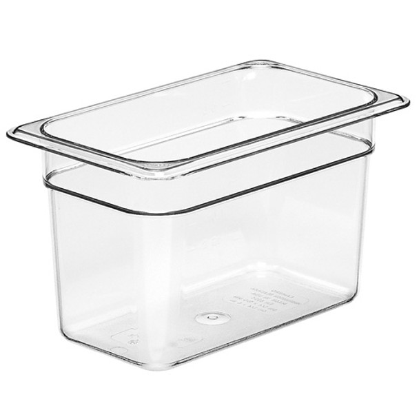 Cambro 46CW135 Camwear 6" Deep 1/4 Size Clear Food Pan