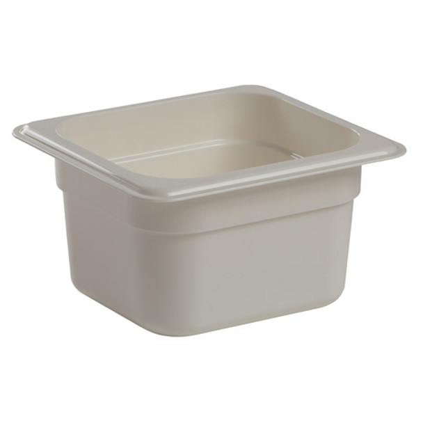 Cambro 64CW148 Camwear 4" Deep 1/6 Size White Food Pan