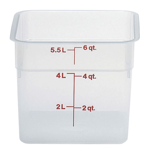 6SFSPP190 - 6Qt Food Container-Red