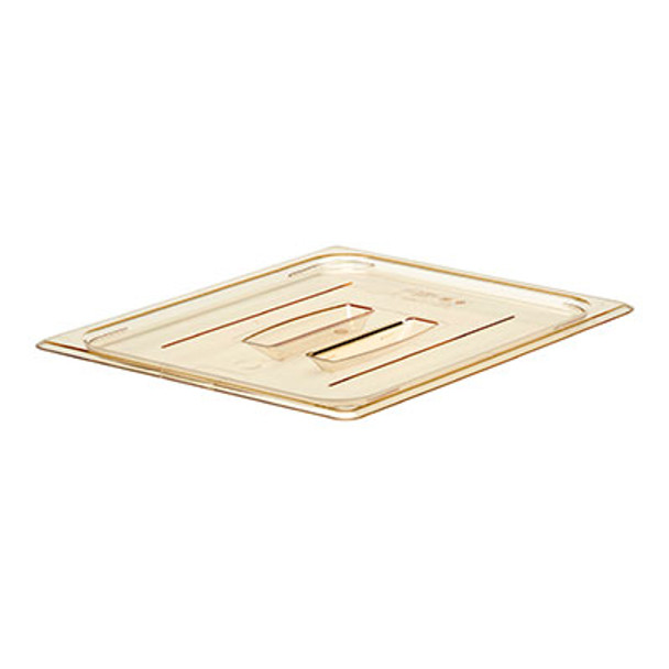 Cambro 20HPCH150 H-Pan 1/2 Size Flat Amber High Heat Food Pan Cover