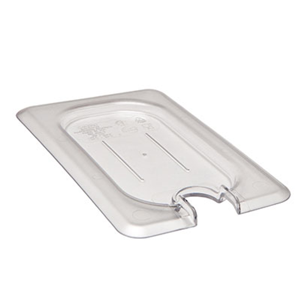 Cambro 90CWCN135 Camwear 1/9 Size Notched Clear Food Pan Cover