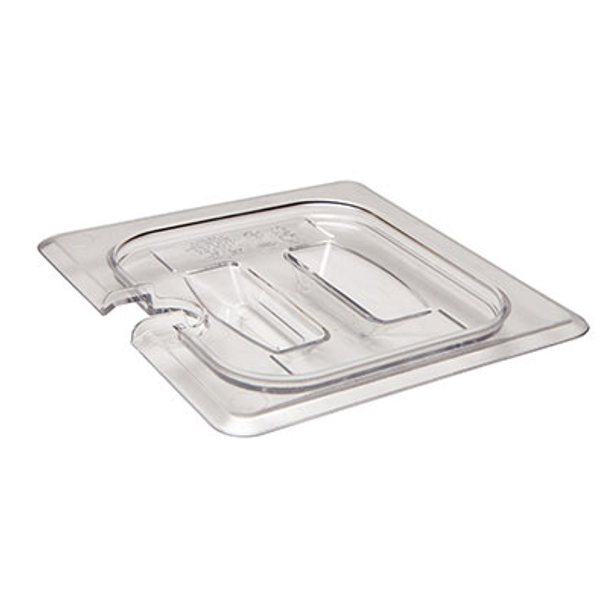 Cambro 60CWCHN135 Camwear 1/6 Size Notched Clear Food Pan Cover