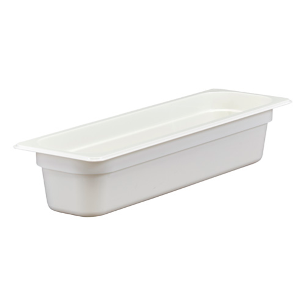 Cambro 24LPCW148 Camwear 4" Deep 1/2 Size White Food Pan