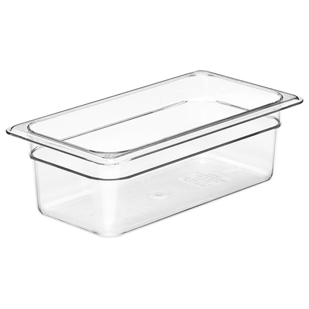 Cambro 34CW135 Camwear 4" Deep 1/3 Size Clear Food Pan