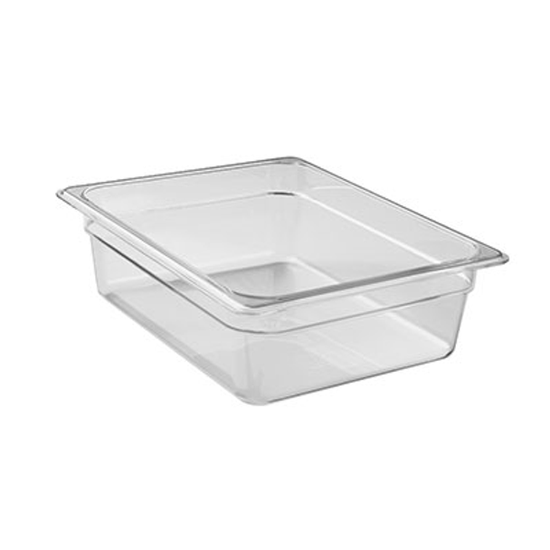 Cambro 24CW135 Camwear 4" Deep 1/2 Size Clear Food Pan