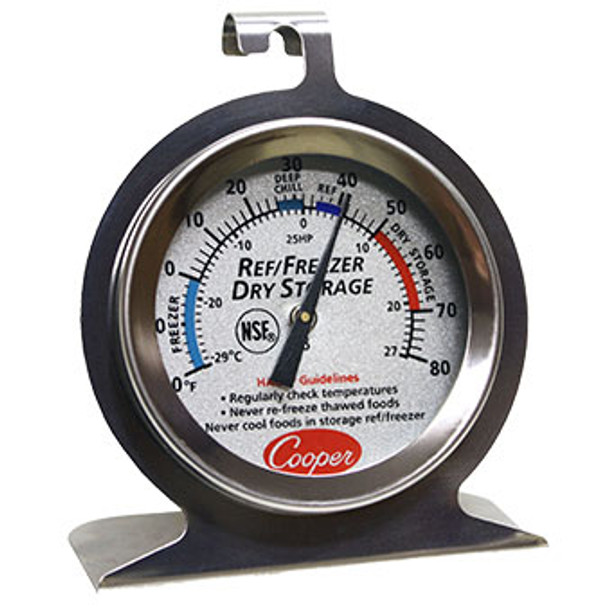 Cooper-Atkins Cooper Atkins 25HP-01-1 2" Dial Refrigerator/Freezer/Dry Storage Thermometer