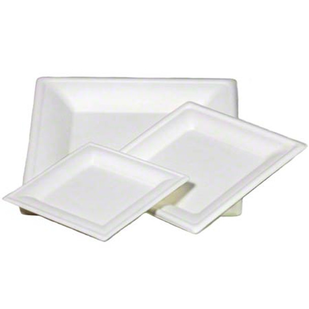 Empress EDP-10 10" x 10" Heavyweight Disposable Square Plate - 250/Case