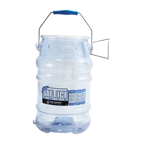 San Jamar SI6000 Saf-T-Ice 6 Gallon Tote