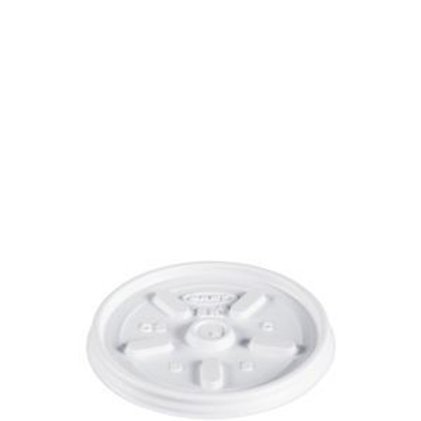 Dart 8JL Vented White Lid - 1000/Case