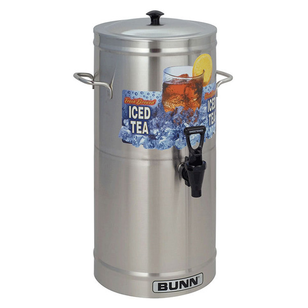 Bunn 33000.0000 3 gal. Iced Tea / Coffee Dispenser, Round, Stainless Steel