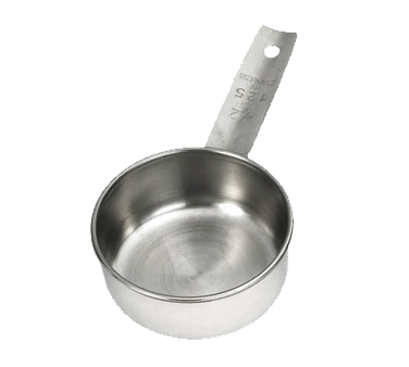 Tablecraft 724C 1/2 Cup Measuring Cup, Stainless Steel