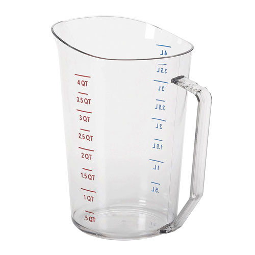 Cambro 400MCCW135 Camwear 4 qt. Measuring Cup