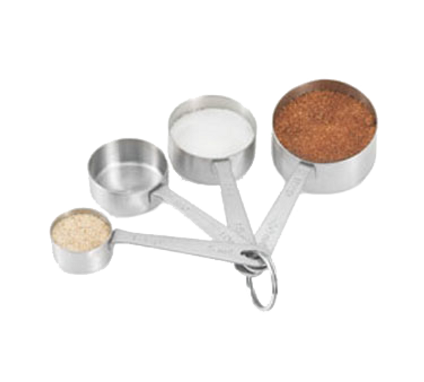 Vollrath 46589 4-Piece Straight-Sided Measuring Spoon Set