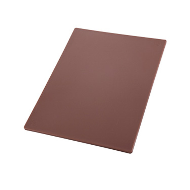 Winco CBBN-1824 18" x 24" Brown Cutting Board