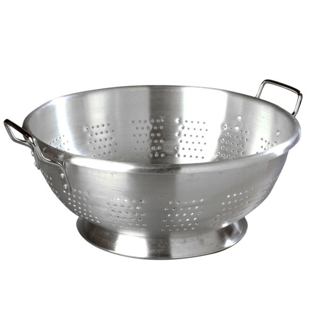 Carlisle 60279 11 Qt. Colander Aluminum, Satin Finish