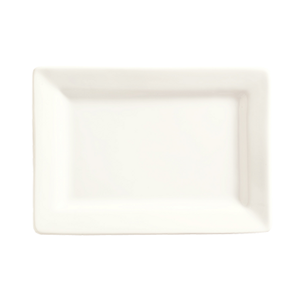World Tableware SL-27 Slate 11" x 7" Rectangular China Plate - 12/Case