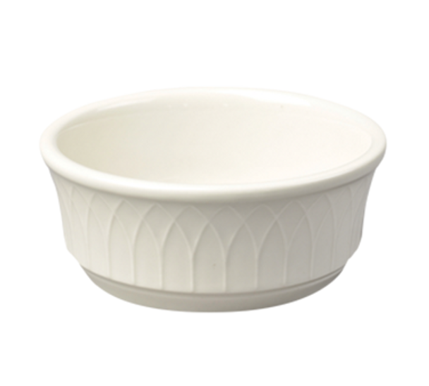 Steelite HL3297000 Gothic Blanc 12.5 oz. China Nappy Bowl - 24/Case