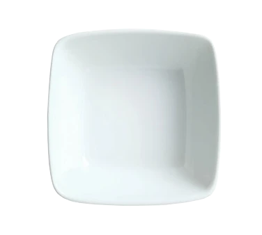 Libbey 911194433 Classics Chef's Selection 5 oz. Square Bowl, Porcelain, Aluma White - 36/Case