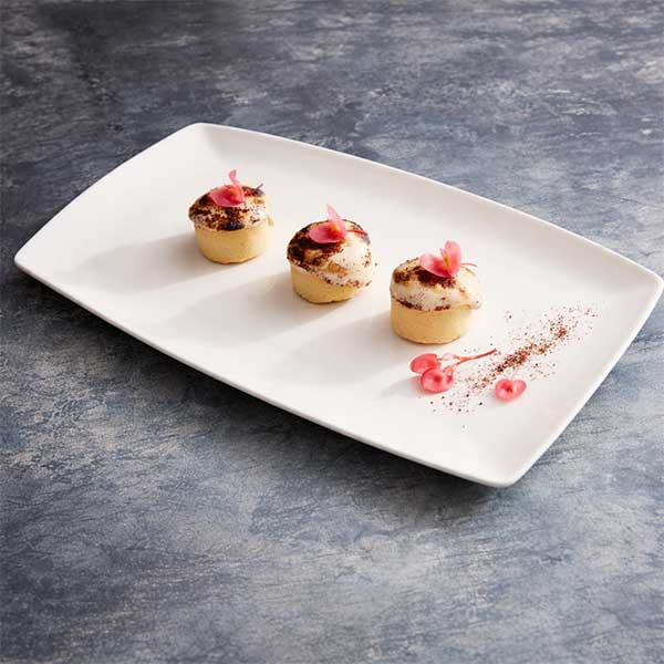 Steelite 9001C087 Neo 14" x 8" China Tray