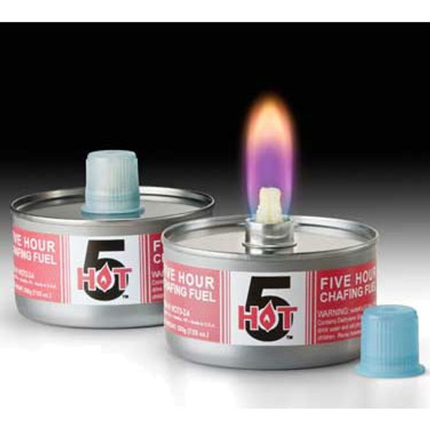 Hollowick HOT5-24 Hot 5 5 Hour Wick Chafing Fuel - 24/Case