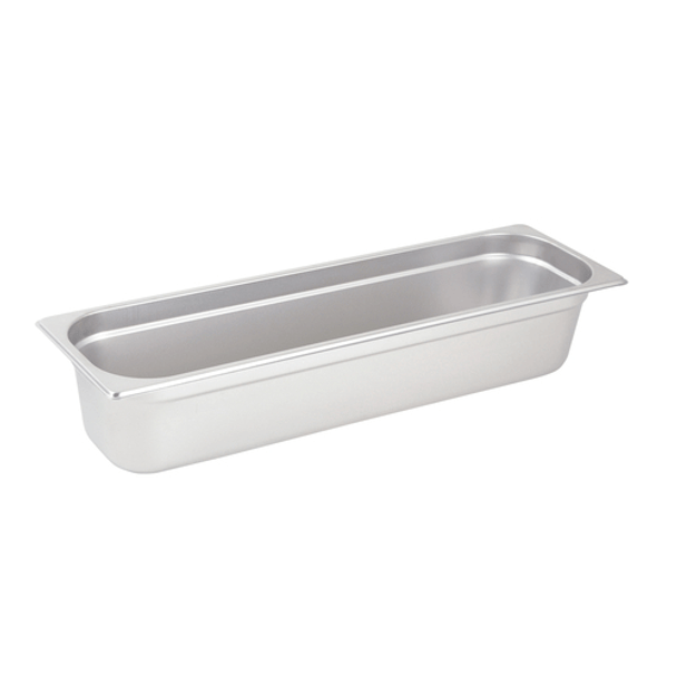 Winco SPJL-4HL 4" Deep 1/2 Size Long Stainless Steel Food Pan
