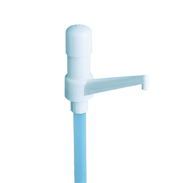 San Jamar P7500 White condiment pump 1 oz.