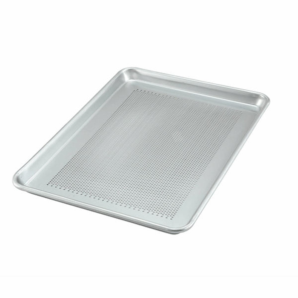 Winco ALXP-1318P 1/2 Size Sheet Pan, Perforated, 18 Gauge Aluminum