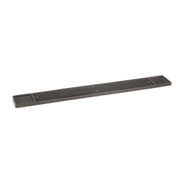 ABC BARM-02 27" x 3" Black Bar Rail Mat