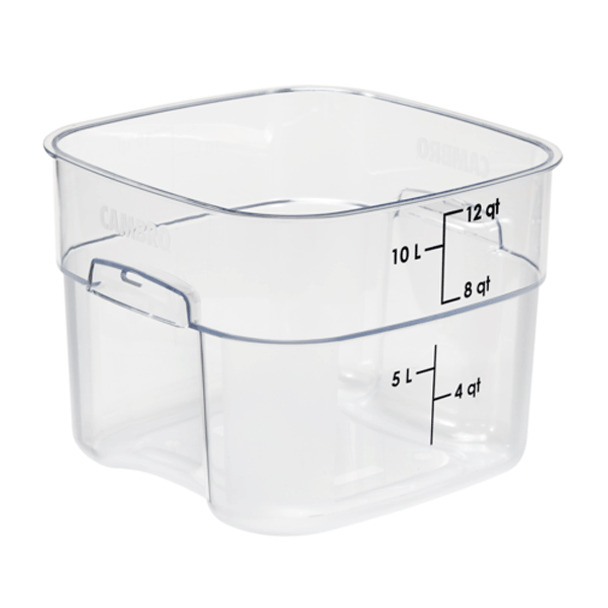 Cambro 12SFSPROCW135 CamSquare FreshPro 12 Qt. Food Container, Clear