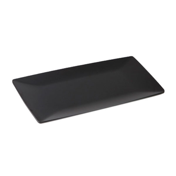 GET ML-287-BK Siciliano 15" x 7-1/2" Melamine Tray, Black