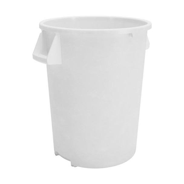 Carlisle 84104402 Bronco 44 Gallon Waste Container, White