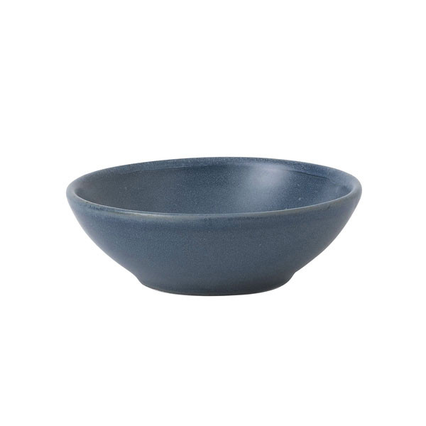 Churchill RBBLBSB61 Nourish 7 oz. Bowl, Ceramic, Oslo Blue - 12/Case