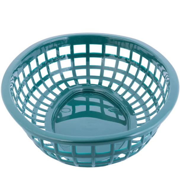 Tablecraft 1074FG 9-1/4" Oval Classic Basket, Forest Green
