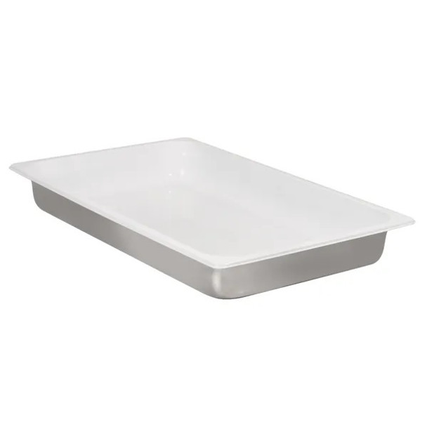 Spring USA 522-62/11 White Coated Insert Rectangular, 10 qt for Full-size Buffet Chafers