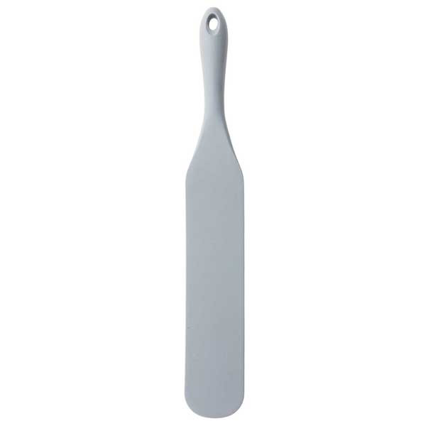Tablecraft 11835 13" High Temp Spatula Spurtle, Silicone, Gray