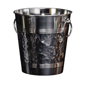  American Metalcraft WB9 5 Qt. Hammered Wine Bucket, Stainless Steel