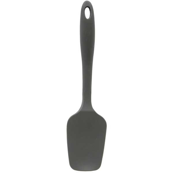 Tablecraft H3910GY 10-1/4" High Temp Spatula Spoon, Silicone, Gray
