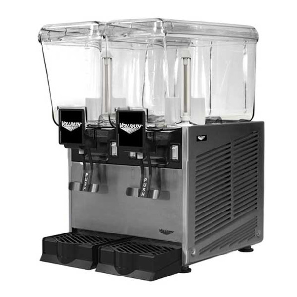 Vollrath VBBD2-37-S Pre-Mix Refrigerated Beverage Dispenser, (2) 3.2 Gallon Bowls, Electric 115V