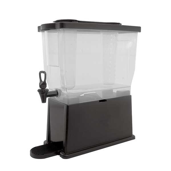 Service Ideas CBDP3BLK Classic 3 gal. Cold Beverage Dispenser, Rectangle, Black