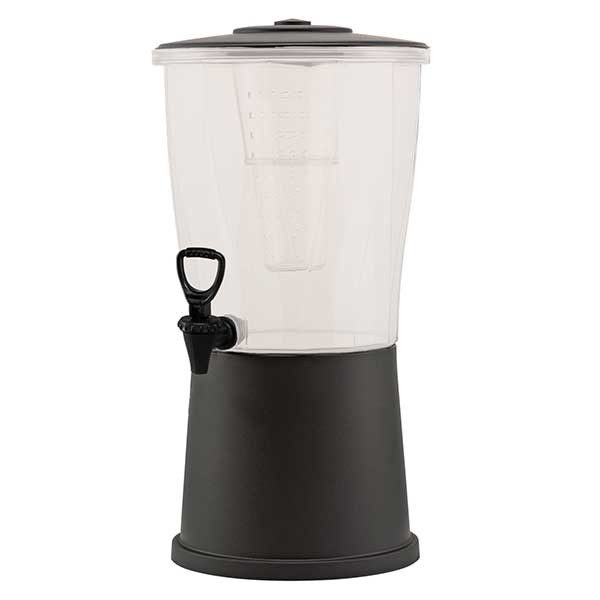 Service Ideas CBDRP3BL Classic 3 gal. Cold Beverage Dispenser, Round, Black