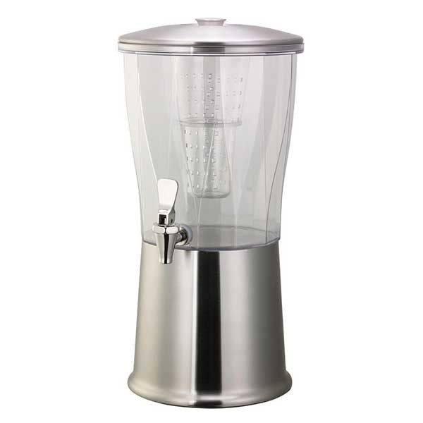 Service Ideas CBDRT3BSSS Elite 3 gal. Cold Beverage Dispenser, Infusion Chamber, Round