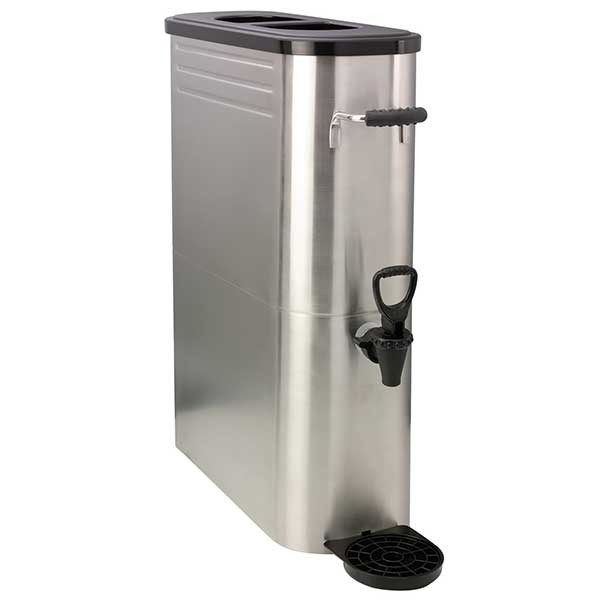 Service Ideas ITSLS5GPL 5 gal. Slim Tea Urn, Rectangle