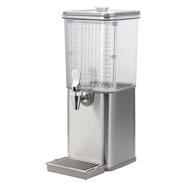 Service Ideas SCD15SS 1.5 gal. Beverage Dispenser, Infusion Chamber, Square